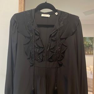A.L.C. black silk top